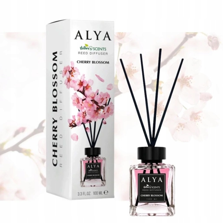 Alya Reed Diffuser Cherry Blossom patyczki o zapachu kwiatów wiśni 100ml