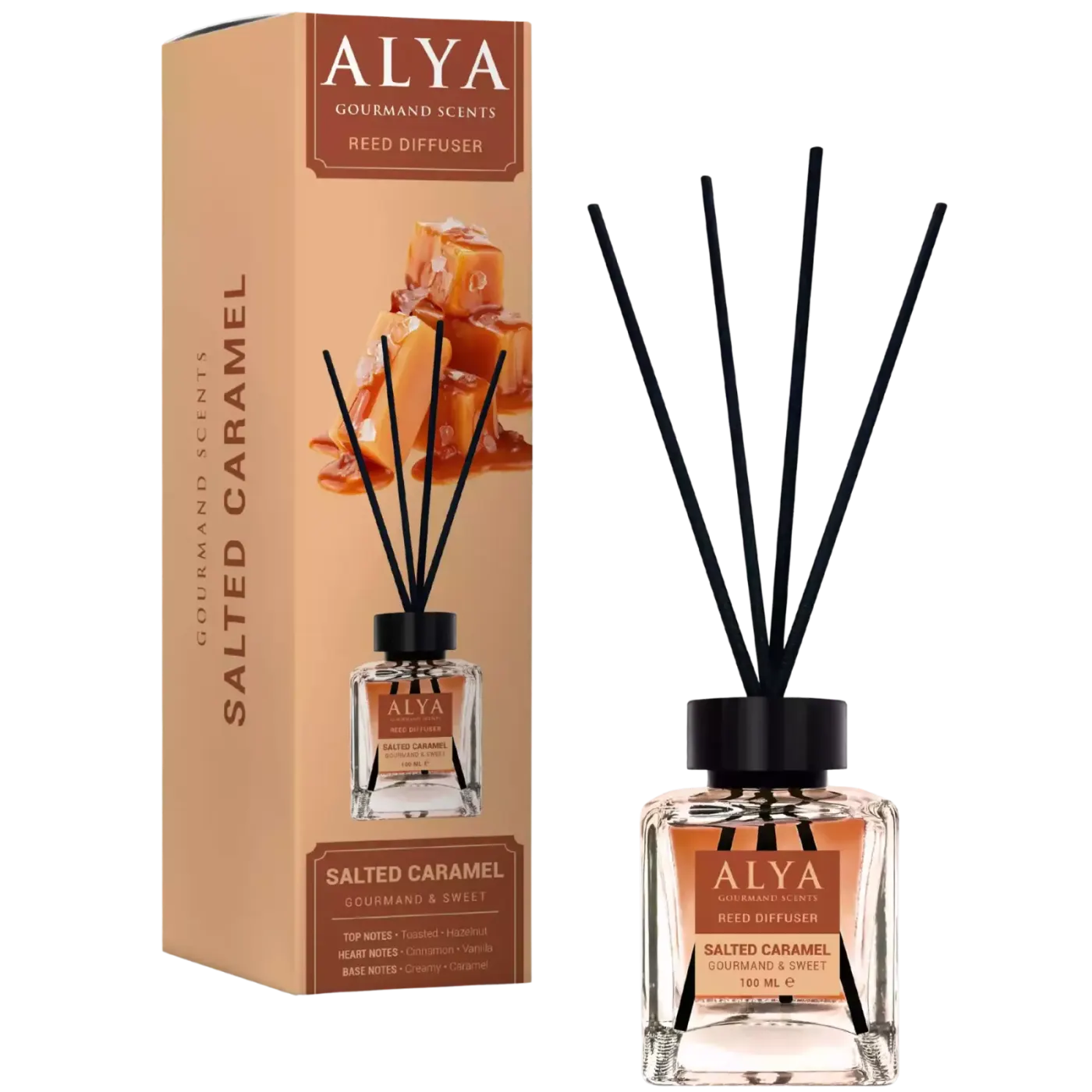 Alya Gourmand Patyczki Zapachowe Salted Caramel 100ml