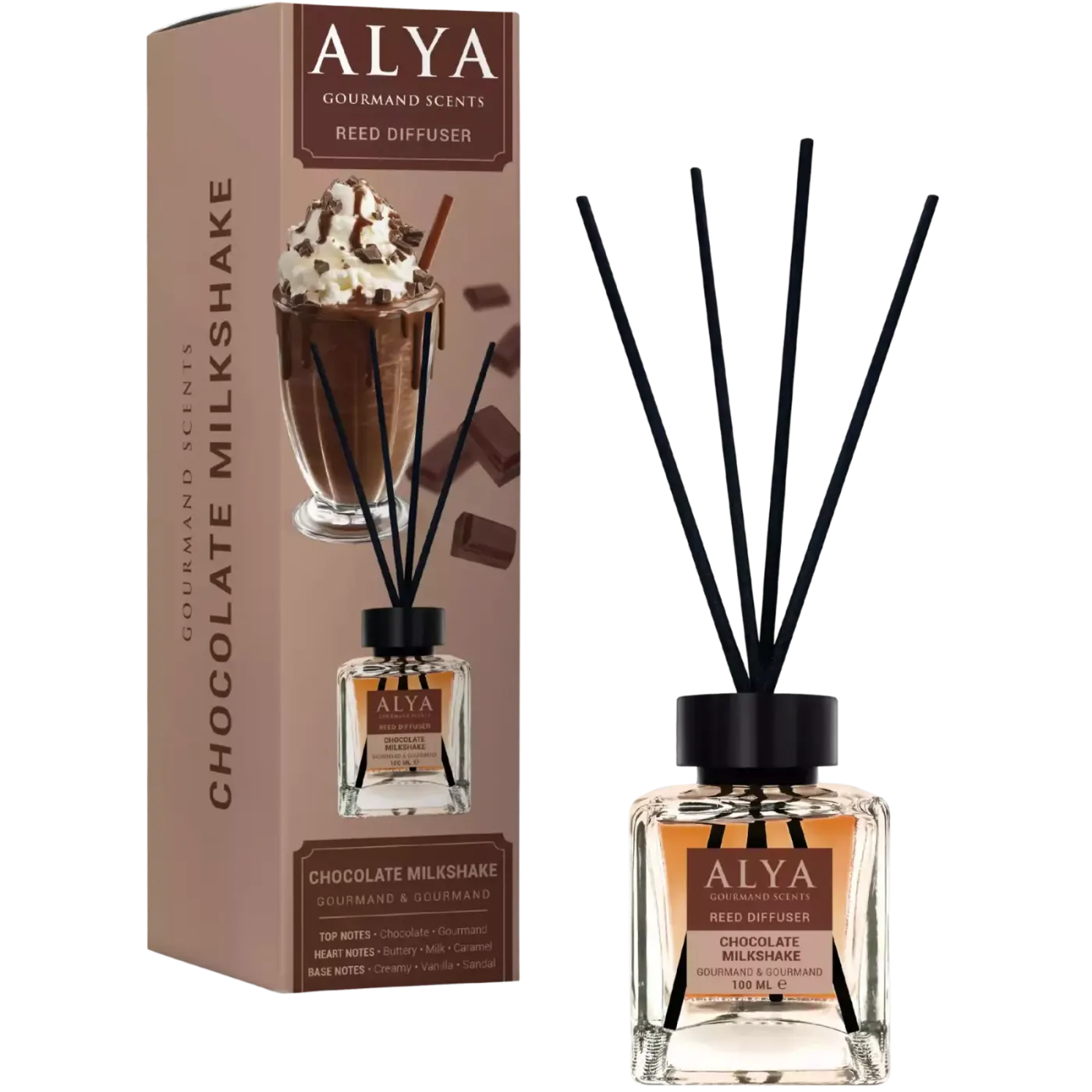 Alya Gourmand Patyczki Zapachowe Chocolate Milkshake 100ml