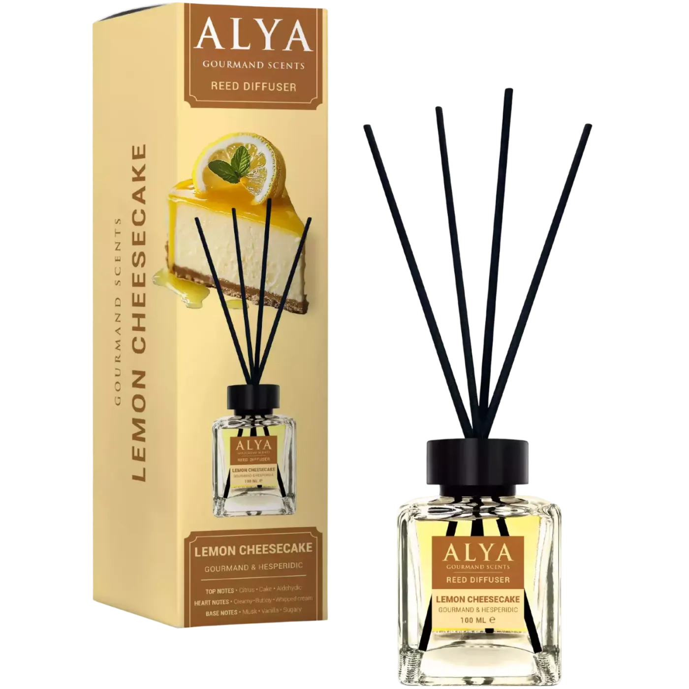 Alya Gourmand Patyczki Zapachowe Lemon Cheesecake 100ml