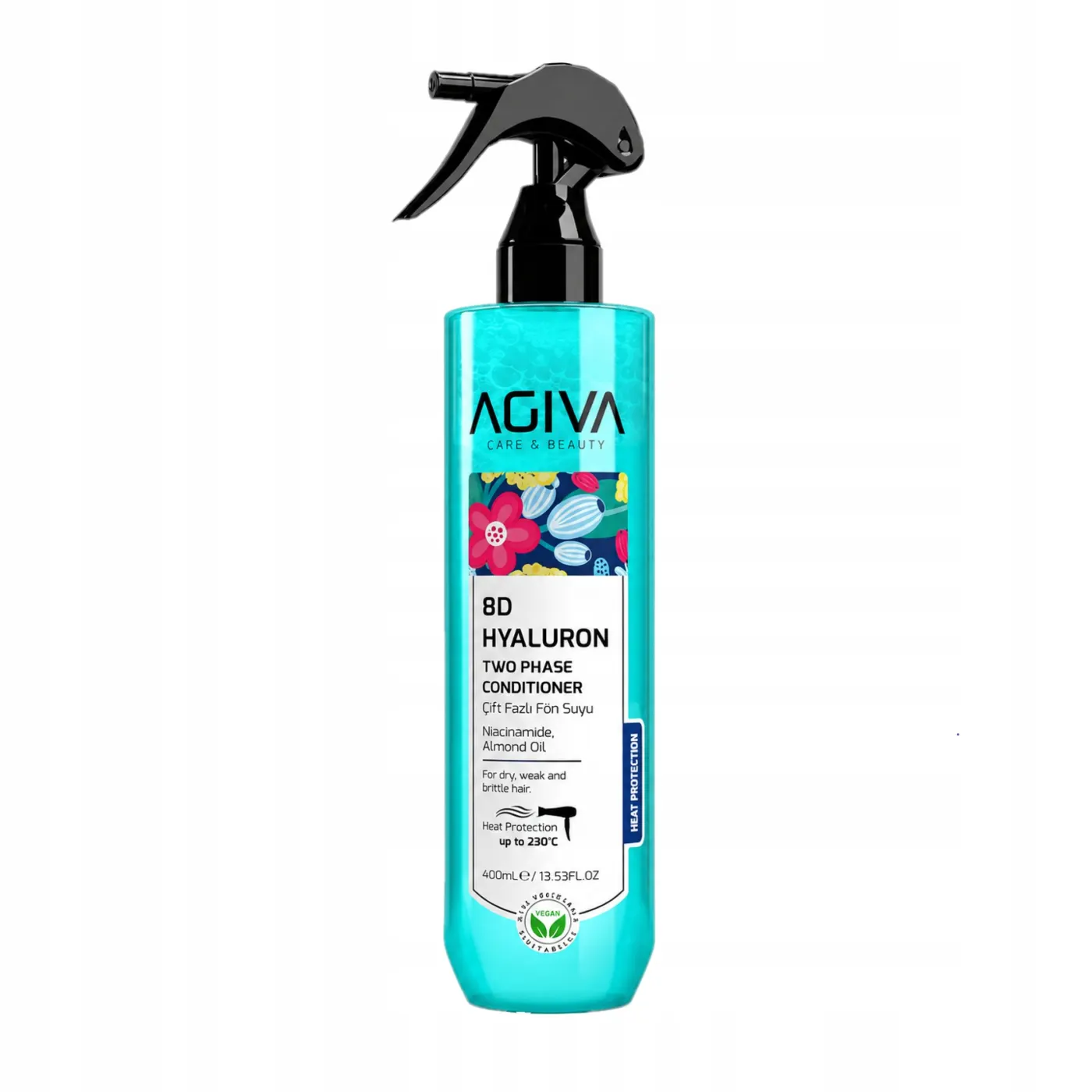 Agiva Odżywka do włosów dwufazowa  400ml Care 8D Hyaluron
