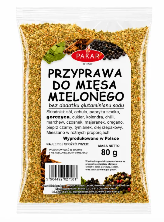 Przyprawa do mięsa mielonego 80g 8%