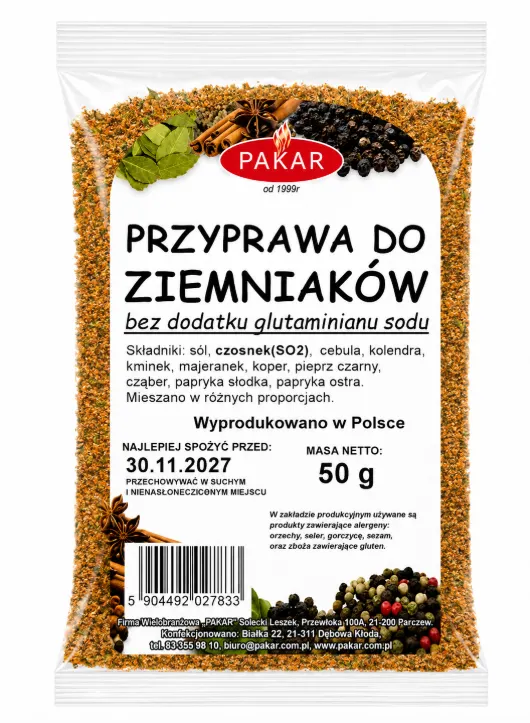 Przyprawa do ziemniaków 50g 8%