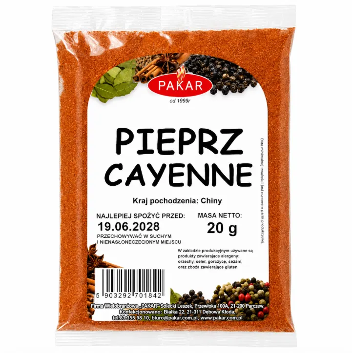 Pieprz Cayenne 20g 8%