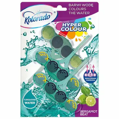 KOLORADO Kostka Wc 3x45g HyperColour zielone