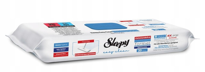 ŚCIERKI do podłogi Sleepy niebieskie