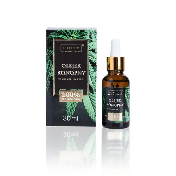 Olejek Konopny 100% 30ml Cannabis Sativa CBD