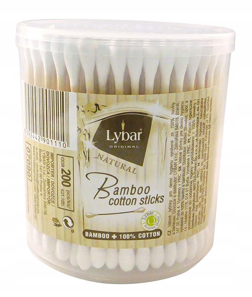 Lybar Patyczki bambusowe 200szt Pudełko