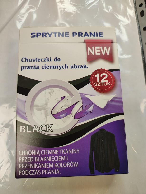 Chusteczki do prania ciemnych ubrań
