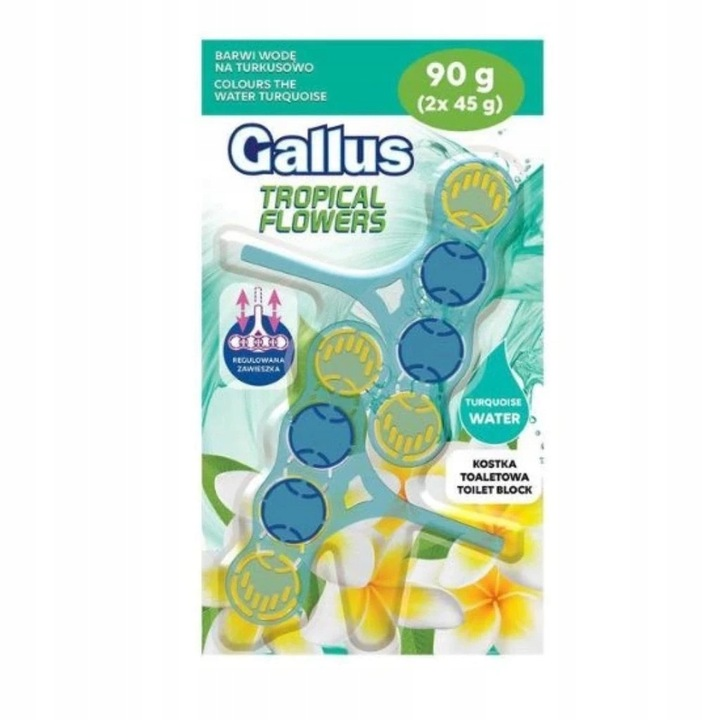 Gallus Tropical Flower podwójna zawieszka do Wc