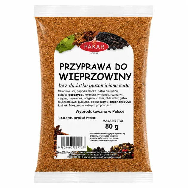 Przyprawa do wieprzowiny 80g 8%