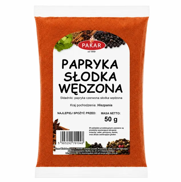 Papryka słodka z wędzonką 50g 8%