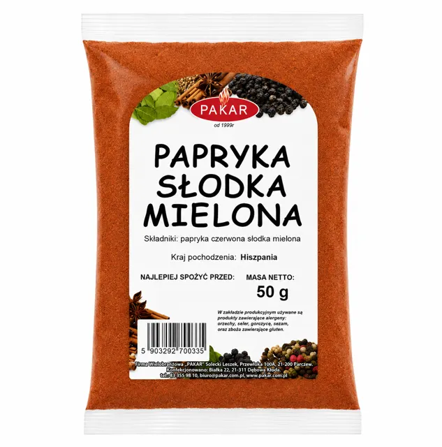Papryka słodka mielona 50g 8%
