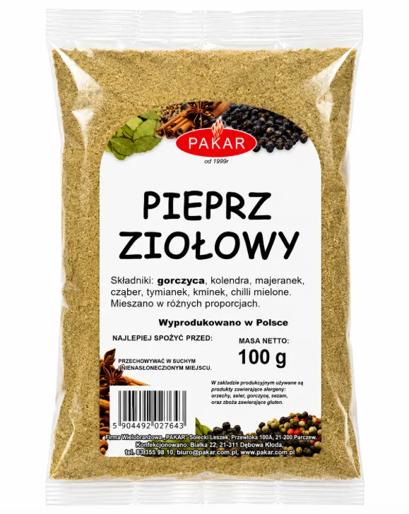 Pieprz ziołowy 100g 8%