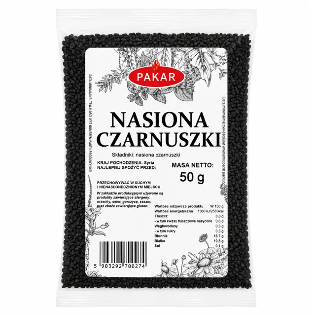 Nasiona czarnuszki 50g 8%