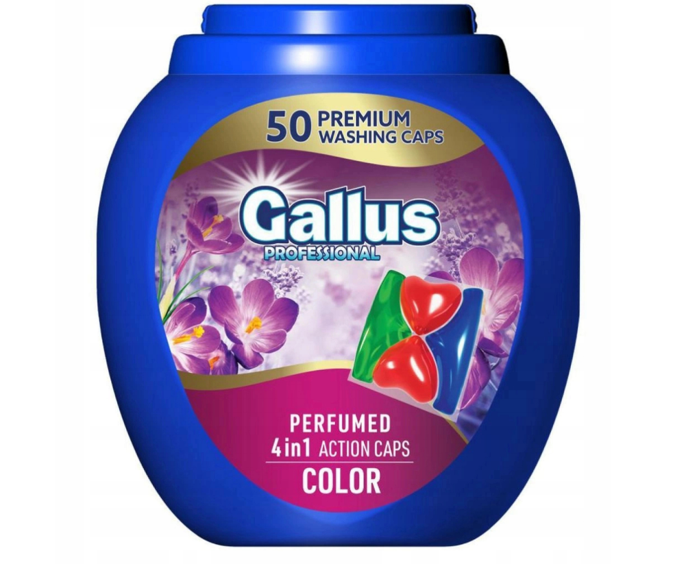 Kapsułki perfumowane do prania Gallus 4w1 kolor 50szt