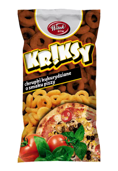 Kriksy kukurydziane o smaku pizzy 60g 5%