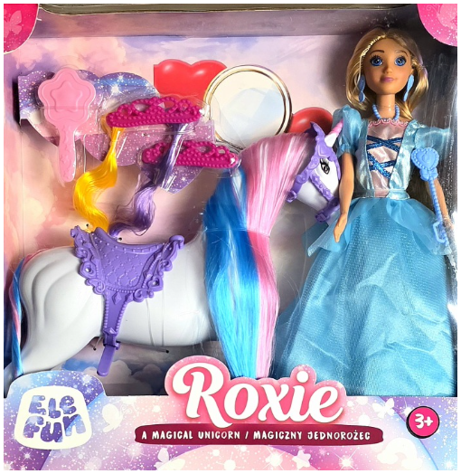 ELEFUN ROXIE Lalka i Magiczny jednorożec 3+